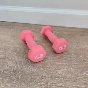2 pound dumbbell (set of 2) Neoprene Dumbbell Hand Weights for Exercise New